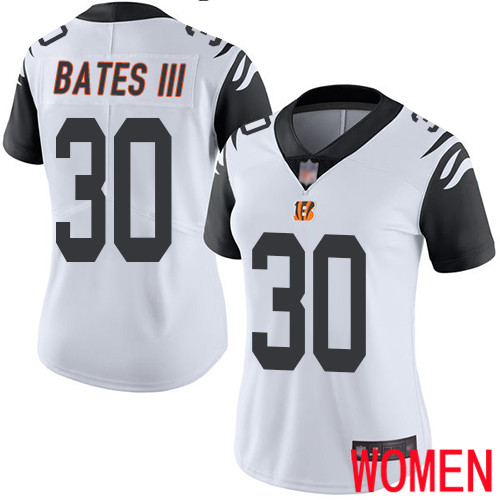 Cincinnati Bengals Limited White Women Jessie Bates III Jersey NFL Footballl 30 Rush Vapor Untouchable